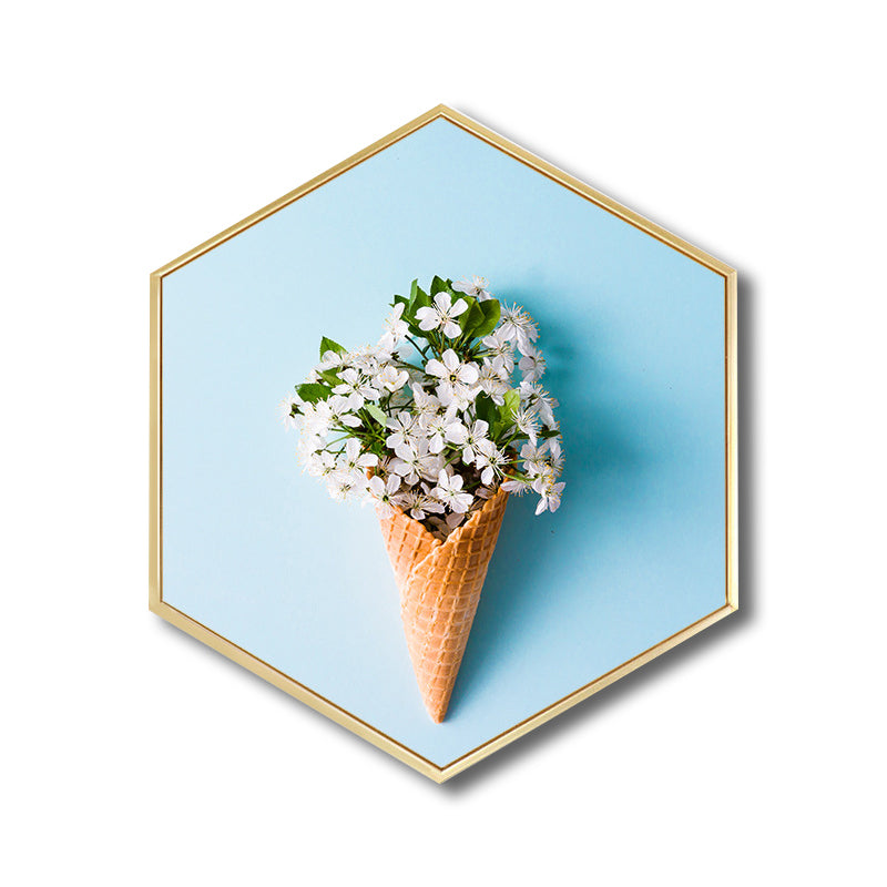 Canvas Textured Art Print Nordic Style Botanical Wall Decor, Multiple Sizes Options Clearhalo 'Arts' 'Canvas Art' 1760333