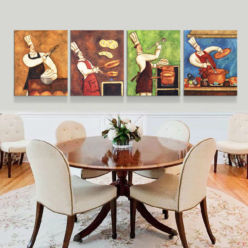 Abstract Expressionism Chief Art Print Cooking Light Color Wall Decor, Multiple Sizes Clearhalo 'Arts' 'Canvas Art' 1760470