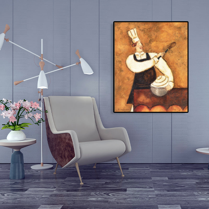 Abstract Expressionism Chief Art Print Cooking Light Color Wall Decor, Multiple Sizes Clearhalo 'Arts' 'Canvas Art' 1760472