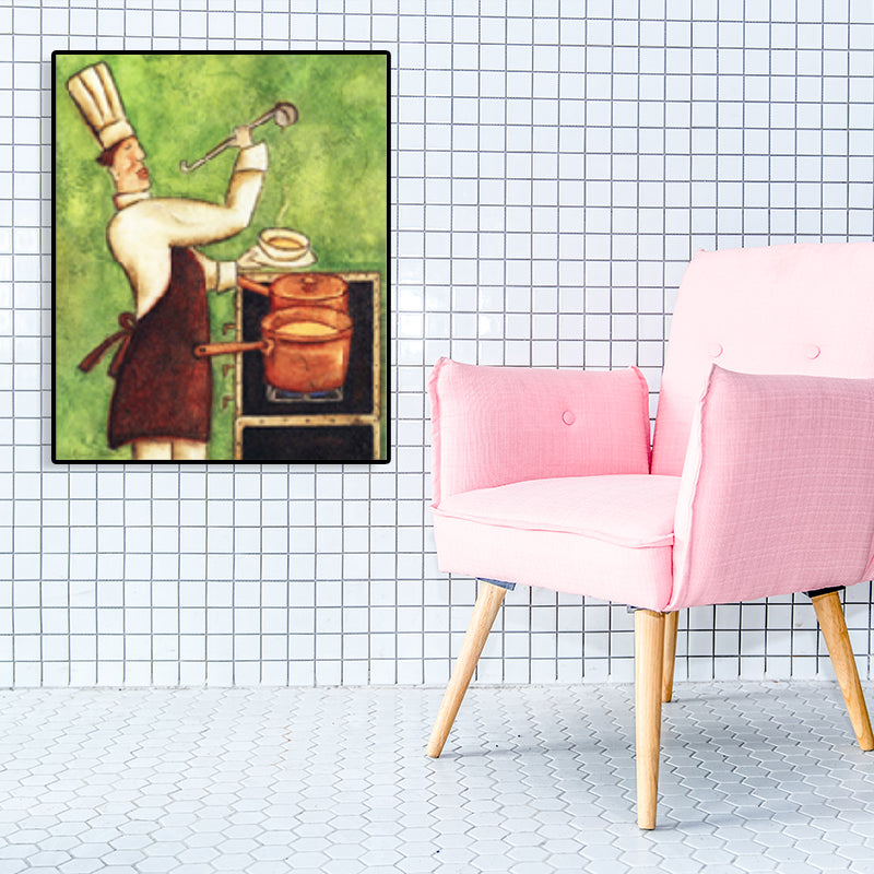 Abstract Expressionism Chief Art Print Cooking Light Color Wall Decor, Multiple Sizes Clearhalo 'Arts' 'Canvas Art' 1760478