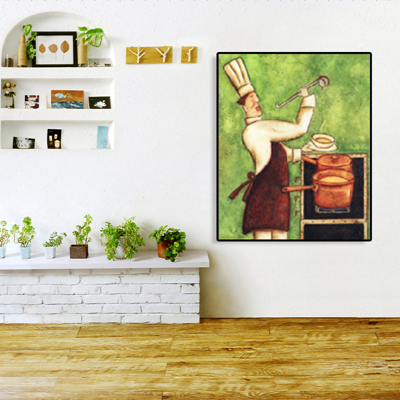 Abstract Expressionism Chief Art Print Cooking Light Color Wall Decor, Multiple Sizes Clearhalo 'Arts' 'Canvas Art' 1760479