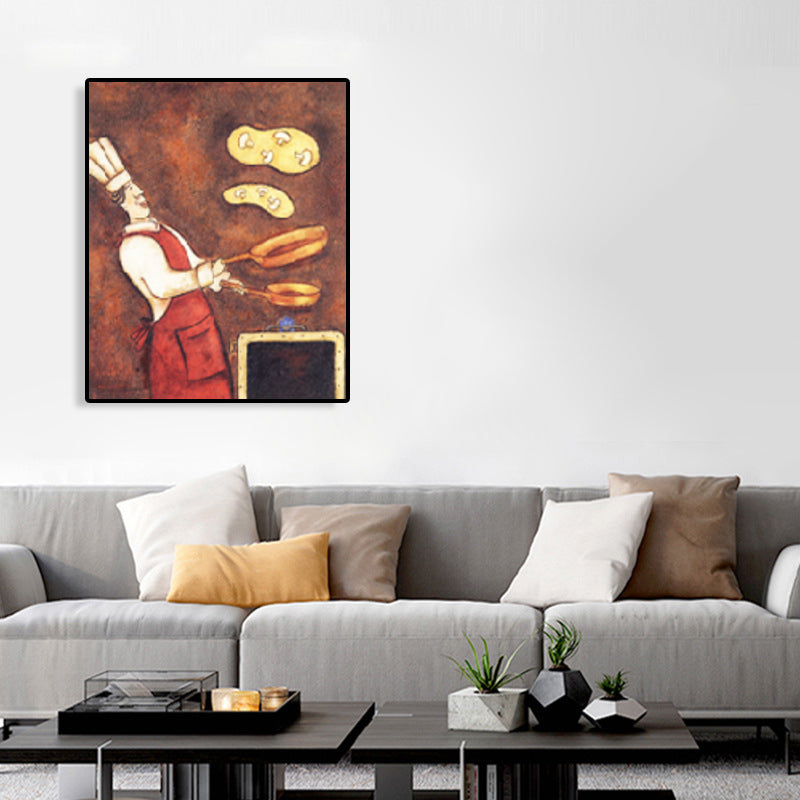 Abstract Expressionism Chief Art Print Cooking Light Color Wall Decor, Multiple Sizes Clearhalo 'Arts' 'Canvas Art' 1760482