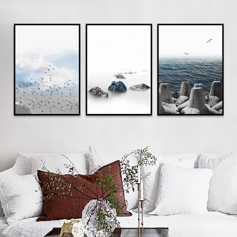 Photograph Nature Scenery Canvas Art Light Color Contemporary Wall Decor for Living Room Clearhalo 'Art Gallery' 'Canvas Art' 'Coastal Art Gallery' 'Nautical' Arts' 1760512