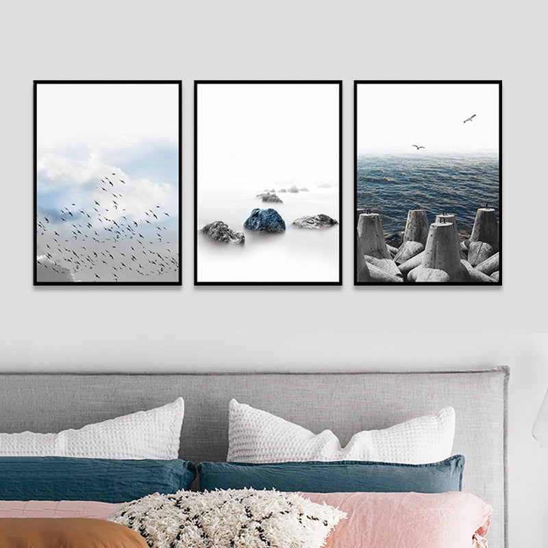 Photograph Nature Scenery Canvas Art Light Color Contemporary Wall Decor for Living Room Clearhalo 'Art Gallery' 'Canvas Art' 'Coastal Art Gallery' 'Nautical' Arts' 1760513