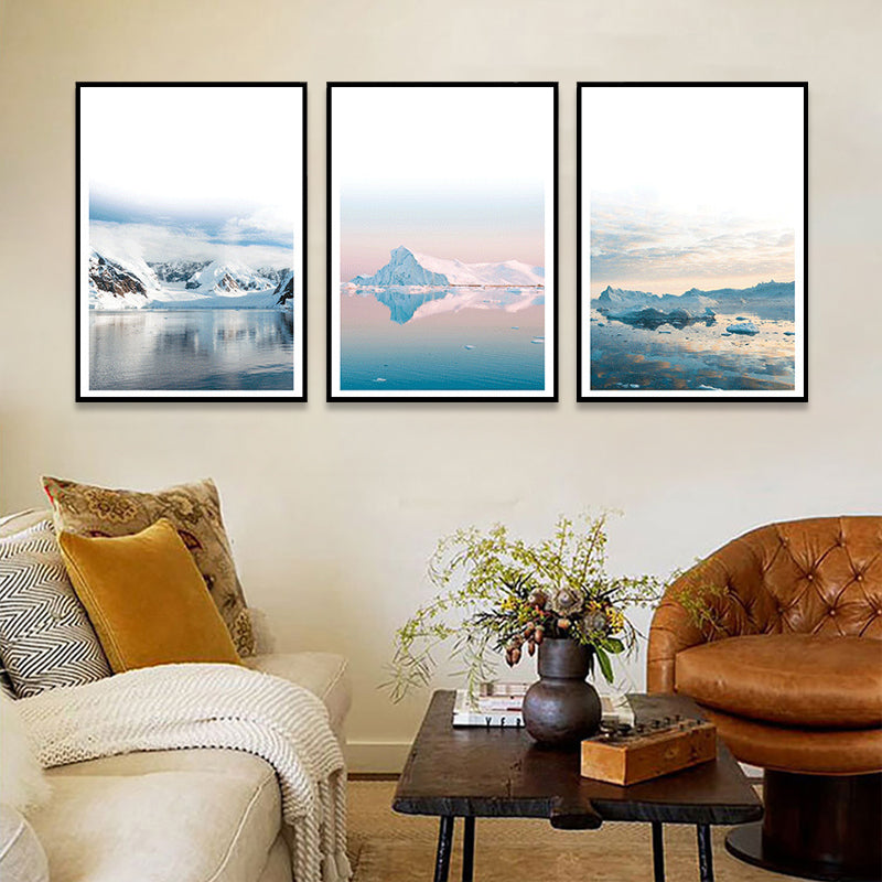 Photograph Nature Scenery Canvas Art Light Color Contemporary Wall Decor for Living Room Blue Clearhalo 'Art Gallery' 'Canvas Art' 'Coastal Art Gallery' 'Nautical' Arts' 1760518