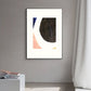 Painting Print Abstract Canvas Art for House Interior, Pastel Color, Multiple Size Options Black Clearhalo 'Arts' 'Canvas Art' 1760564