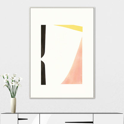 Painting Print Abstract Canvas Art for House Interior, Pastel Color, Multiple Size Options Pink Clearhalo 'Arts' 'Canvas Art' 1760572