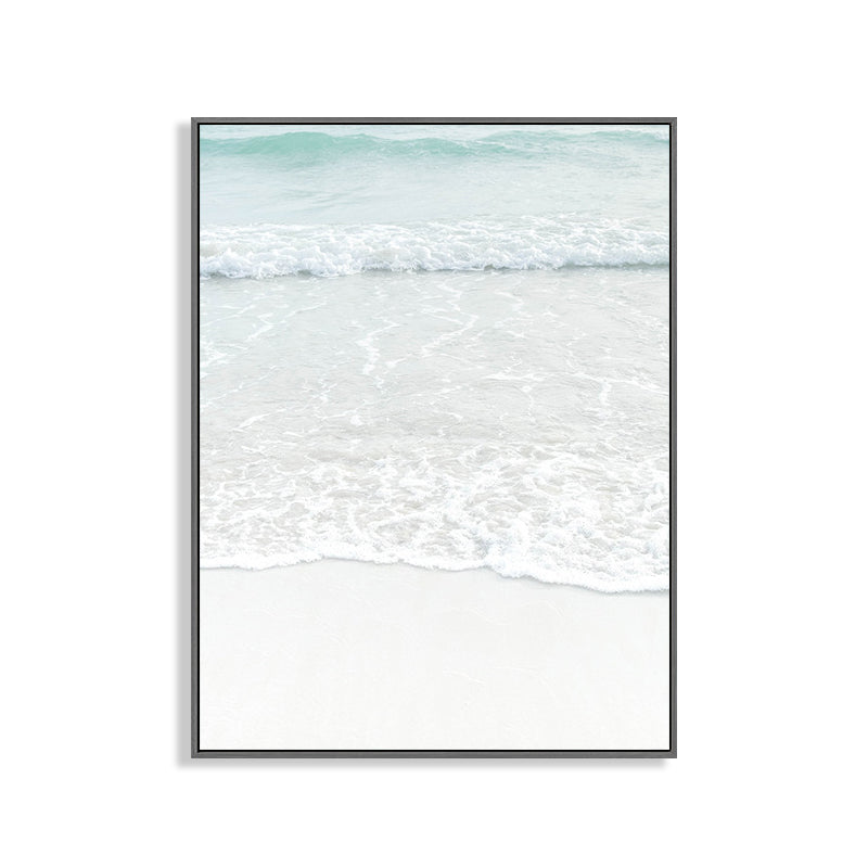 Beige Seawater Wall Art Decor Tropical Style Textured Canvas Print for Dining Room Clearhalo 'Art Gallery' 'Canvas Art' 'Coastal Art Gallery' 'Tropical' Arts' 1760604