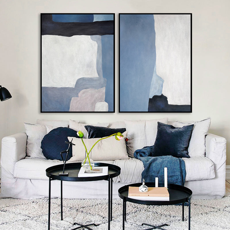 Textured Abstract Wall Art Decor Canvas Mid-Century Modern Painting for Living Room Clearhalo 'Arts' 'Canvas Art' 1760666