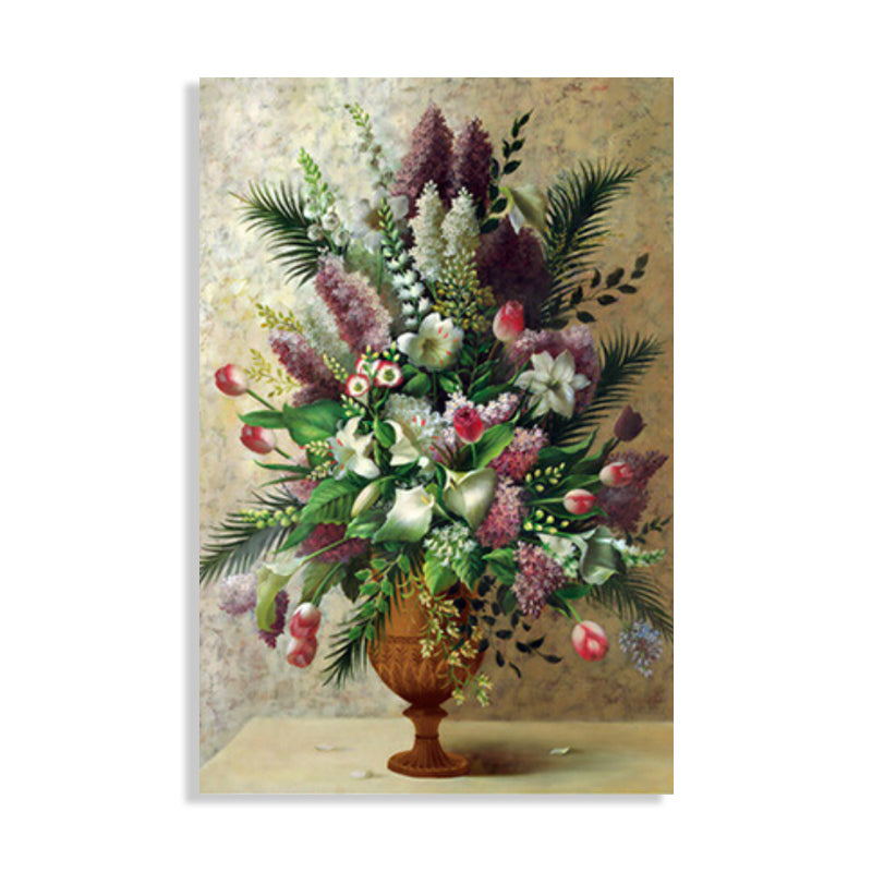 Light Color Flower Arrangement Canvas Impressionism Textured Wall Decor for Living Room Clearhalo 'Arts' 'Canvas Art' 1760698