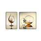 Wine Glasses Wall Art Modern Decent Drinks Canvas Print in Dark Color for Restaurant Clearhalo 'Art Gallery' 'Canvas Art' 'Contemporary Art Gallery' 'Modern' Arts' 1760861