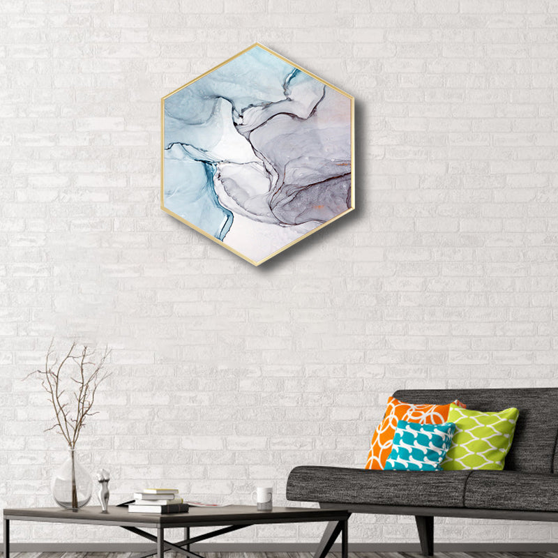 Ombre Pattern Wall Art Print Contemporary Canvas Textured Painting in Soft Color Clearhalo 'Art Gallery' 'Canvas Art' 'Contemporary Art Gallery' 'Modern' Arts' 1760889