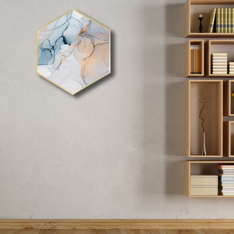 Ombre Pattern Wall Art Print Contemporary Canvas Textured Painting in Soft Color Yellow Clearhalo 'Art Gallery' 'Canvas Art' 'Contemporary Art Gallery' 'Modern' Arts' 1760896