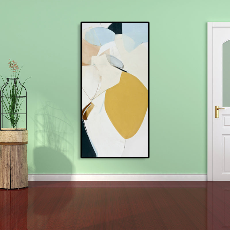 Abstract Painting Soft Color Canvas Wall Art Print Textured, Multiple Sizes Options Beige Clearhalo 'Arts' 'Canvas Art' 1760944