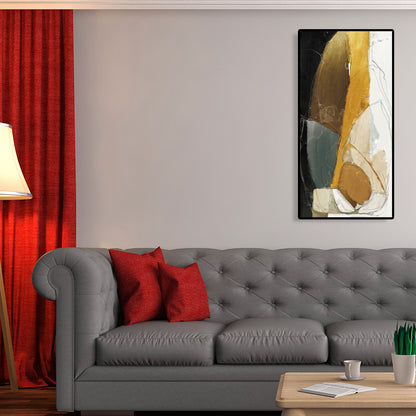 Abstract Painting Soft Color Canvas Wall Art Print Textured, Multiple Sizes Options Brown Clearhalo 'Arts' 'Canvas Art' 1760948