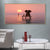 Contemporary Elephant and Dog Canvas Soft Color Bedroom Painting, Multiple Sizes Pink Clearhalo 'Art Gallery' 'Canvas Art' 'Contemporary Art Gallery' 'Modern' Arts' 1761012
