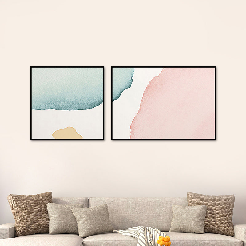 Minimalism Abstract Canvas Wall Art House Interior Wall Decor in Pastel Color, Optional Size Clearhalo 'Art Gallery' 'Canvas Art' 'Contemporary Art Gallery' 'Modern' Arts' 1761037