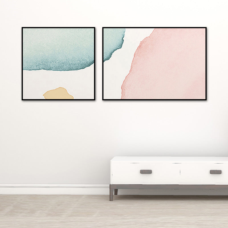 Minimalism Abstract Canvas Wall Art House Interior Wall Decor in Pastel Color, Optional Size Clearhalo 'Art Gallery' 'Canvas Art' 'Contemporary Art Gallery' 'Modern' Arts' 1761038