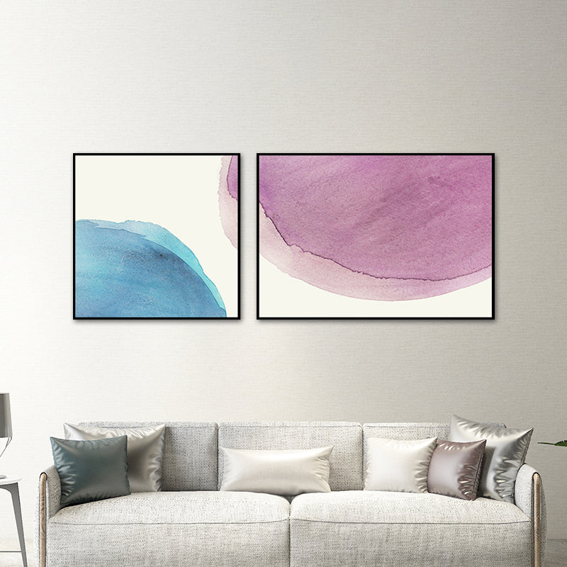 Minimalism Abstract Canvas Wall Art House Interior Wall Decor in Pastel Color, Optional Size Clearhalo 'Art Gallery' 'Canvas Art' 'Contemporary Art Gallery' 'Modern' Arts' 1761052