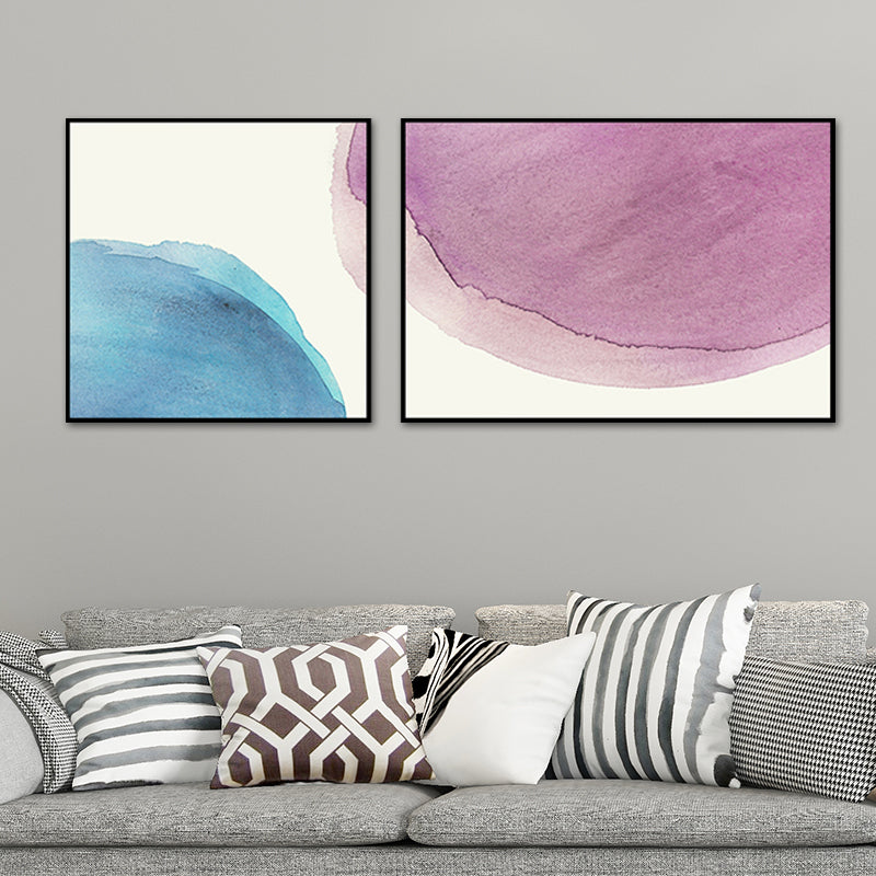 Minimalism Abstract Canvas Wall Art House Interior Wall Decor in Pastel Color, Optional Size Clearhalo 'Art Gallery' 'Canvas Art' 'Contemporary Art Gallery' 'Modern' Arts' 1761053