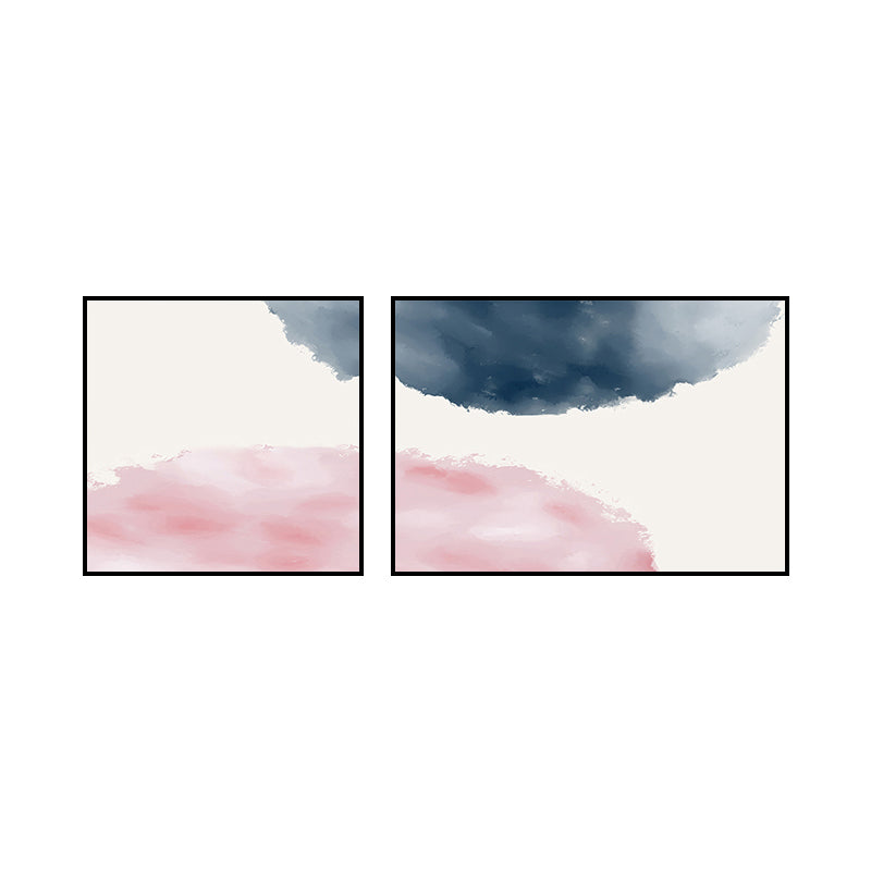 Minimalism Abstract Canvas Wall Art House Interior Wall Decor in Pastel Color, Optional Size Clearhalo 'Art Gallery' 'Canvas Art' 'Contemporary Art Gallery' 'Modern' Arts' 1761058