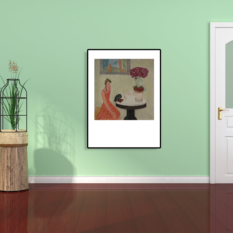 Canvas Pastel Color Painting Abstract Expressionism Leisure Entertainment Art Print, Multiple Sizes Clearhalo 'Arts' 'Canvas Art' 1761078