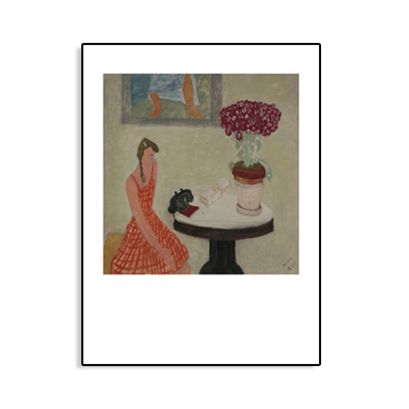 Canvas Pastel Color Painting Abstract Expressionism Leisure Entertainment Art Print, Multiple Sizes Clearhalo 'Arts' 'Canvas Art' 1761079