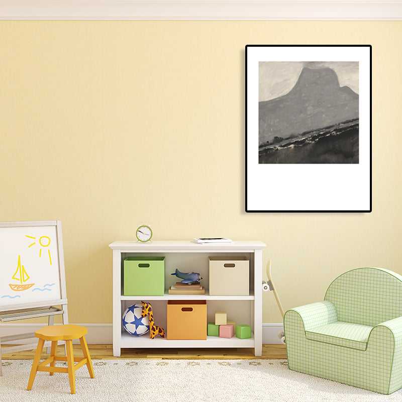 Canvas Pastel Color Painting Abstract Expressionism Leisure Entertainment Art Print, Multiple Sizes Grey Clearhalo 'Arts' 'Canvas Art' 1761080