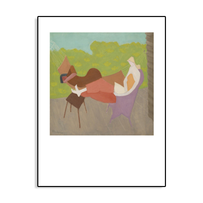 Canvas Pastel Color Painting Abstract Expressionism Leisure Entertainment Art Print, Multiple Sizes Clearhalo 'Arts' 'Canvas Art' 1761087