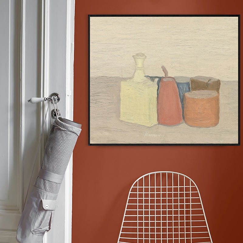 Bottles and Cans Wall Decor Light Color Impressionism Canvas for Living Room, Multiple Sizes Clearhalo 'Arts' 'Canvas Art' 1761108