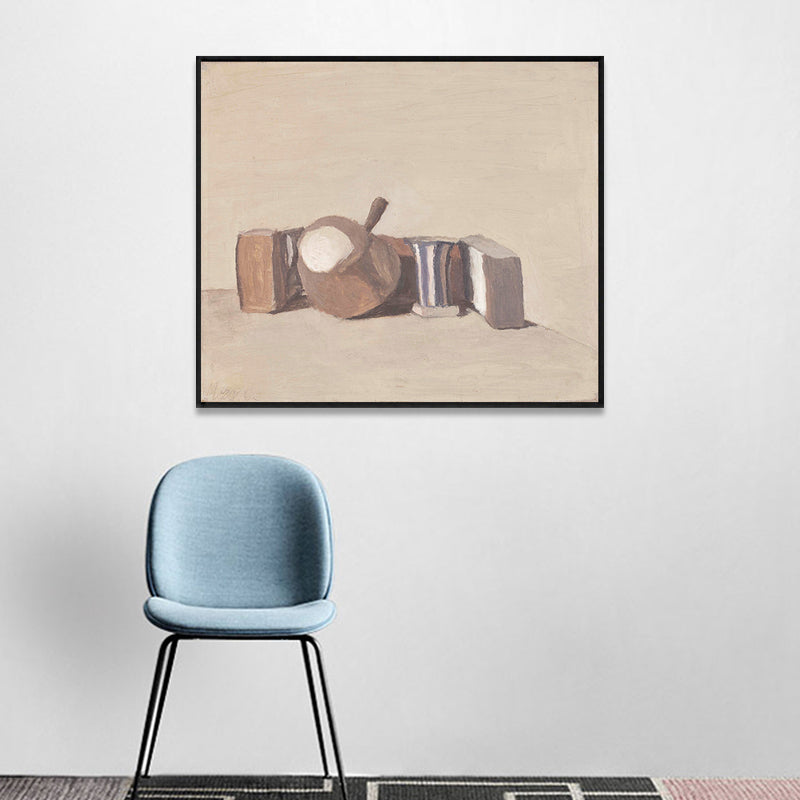 Bottles and Cans Wall Decor Light Color Impressionism Canvas for Living Room, Multiple Sizes Brown Clearhalo 'Arts' 'Canvas Art' 1761117