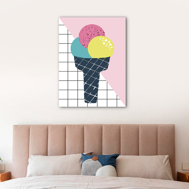 Scandinavian Stylish Foods Wall Art Decor Pastel Color Dining Room Wrapped Canvas Clearhalo 'Arts' 'Canvas Art' 1761254