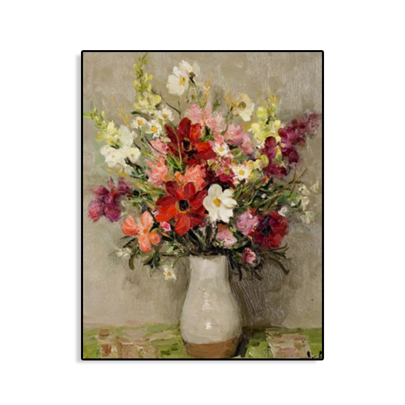 Canvas Textured Art Print Impressionism Flower Arrangement Painting, Multiple Sizes Clearhalo 'Arts' 'Canvas Art' 1761278