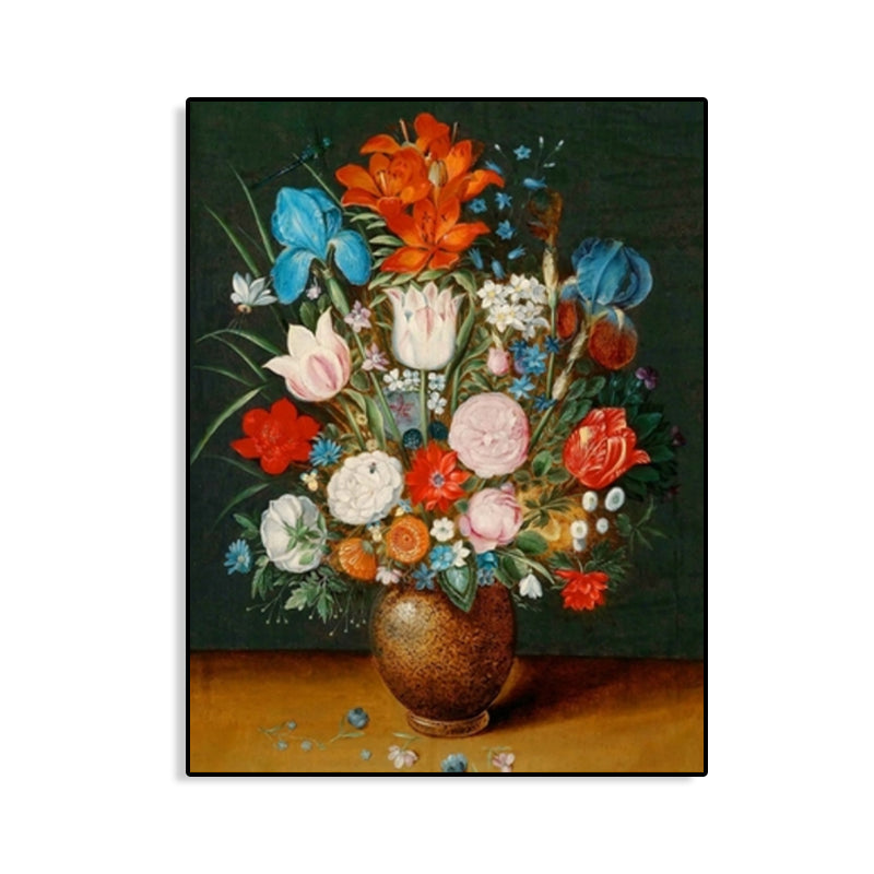 Canvas Textured Art Print Impressionism Flower Arrangement Painting, Multiple Sizes Clearhalo 'Arts' 'Canvas Art' 1761297