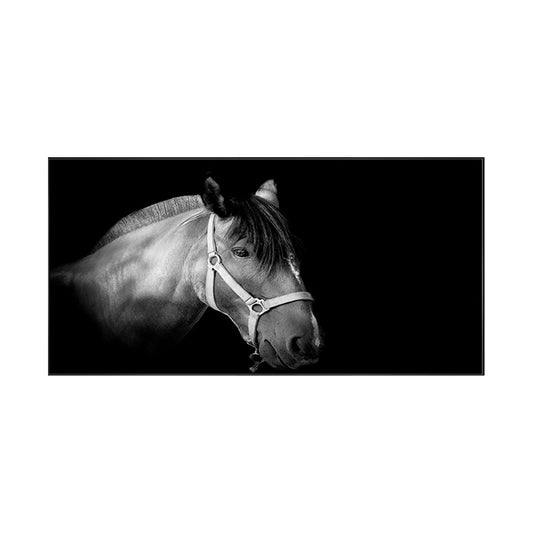 Modern Horse Wall Decor Boys Bedroom Canvas Art Print in Soft Color, Multiple Sizes Clearhalo 'Art Gallery' 'Canvas Art' 'Contemporary Art Gallery' 'Modern' Arts' 1761345