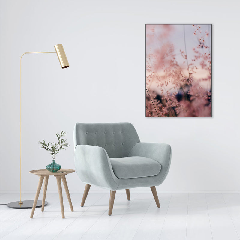 Botanical Canvas Print for Dining Room Photography Wall Art Decor, Multiple Sizes Dark Pink Clearhalo 'Art Gallery' 'Canvas Art' 'Contemporary Art Gallery' 'Modern' Arts' 1761393