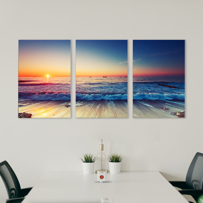 Modern Style Wall Art Print Light Color Natural Landscape Painting, Multiple Sizes Clearhalo 'Art Gallery' 'Canvas Art' 'Contemporary Art Gallery' 'Modern' Arts' 1761405