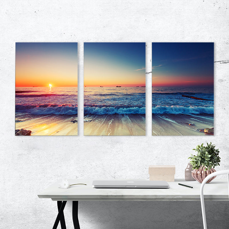 Modern Style Wall Art Print Light Color Natural Landscape Painting, Multiple Sizes Clearhalo 'Art Gallery' 'Canvas Art' 'Contemporary Art Gallery' 'Modern' Arts' 1761406