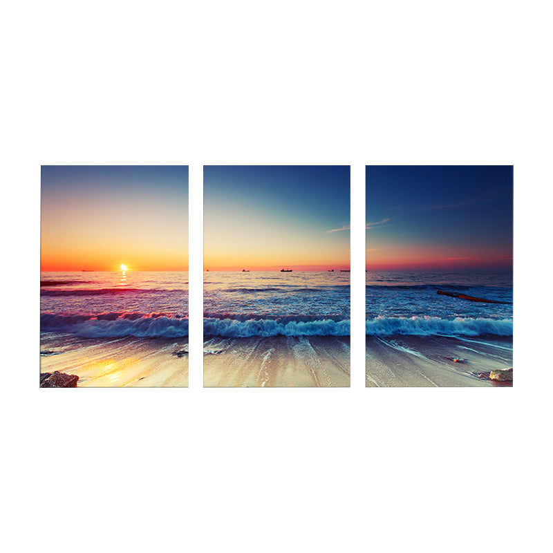 Modern Style Wall Art Print Light Color Natural Landscape Painting, Multiple Sizes Clearhalo 'Art Gallery' 'Canvas Art' 'Contemporary Art Gallery' 'Modern' Arts' 1761407