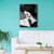 Glam -fotomodel canvas kunst donkere kleur mode muur decor voor meisjes slaapkamer, textured