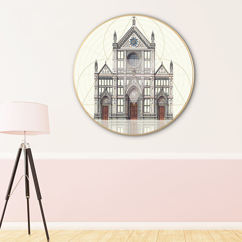 Landmark Building Wall Decor World Culture Textured Bedroom Canvas Print, Multiple Sizes Clearhalo 'Arts' 'Canvas Art' 1761486