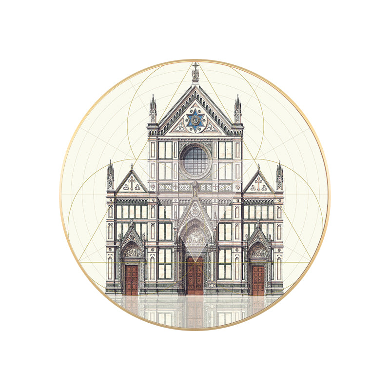 Landmark Building Wall Decor World Culture Textured Bedroom Canvas Print, Multiple Sizes Clearhalo 'Arts' 'Canvas Art' 1761488