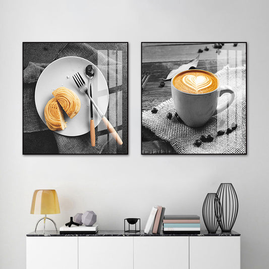 Photo Drinks Wall Art Set Bright Color Contemporary Canvas Print for Dining Room Clearhalo 'Art Gallery' 'Canvas Art' 'Contemporary Art Gallery' 'Modern' Arts' 1761606