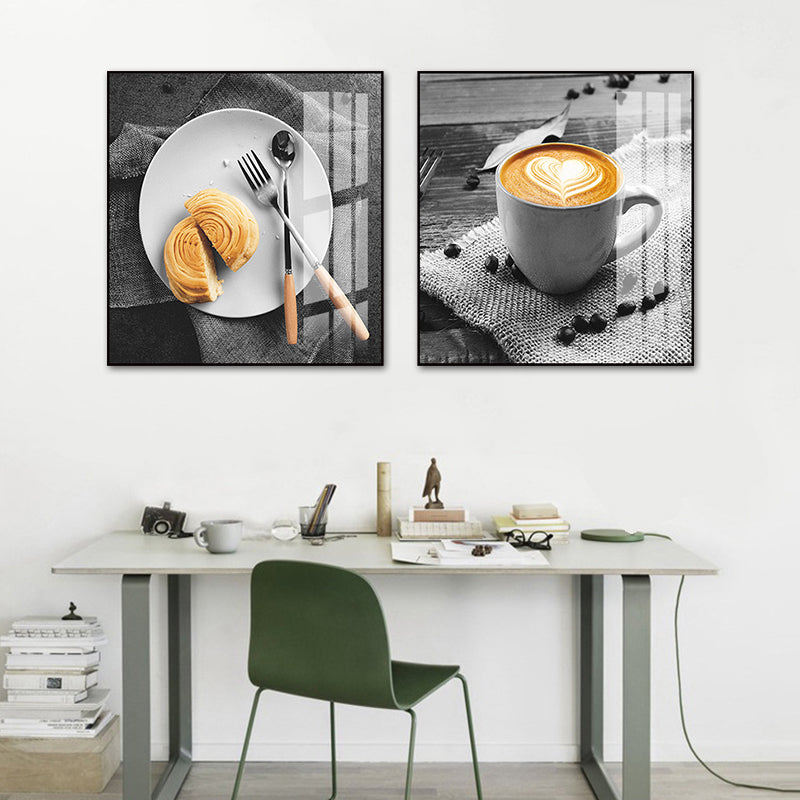 Photo Drinks Wall Art Set Bright Color Contemporary Canvas Print for Dining Room Clearhalo 'Art Gallery' 'Canvas Art' 'Contemporary Art Gallery' 'Modern' Arts' 1761607