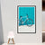 Contemporary Bicycle Wall Art Decor Boys Bedroom Wrapped Canvas in Blue, Multiple Sizes Blue Clearhalo 'Art Gallery' 'Canvas Art' 'Contemporary Art Gallery' 'Modern' Arts' 1761670