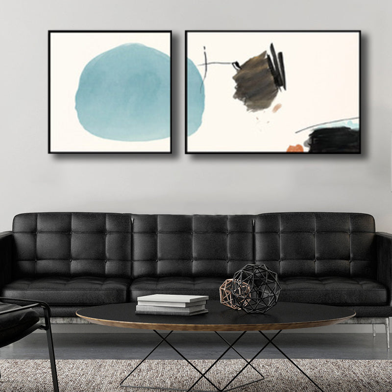 Brush Stroke Wall Decor Contemporary Art Canvas Multi-Piece Painting in Soft Color Clearhalo 'Arts' 'Canvas Art' 1761696