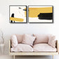 Brush Stroke Wall Decor Contemporary Art Canvas Multi-Piece Painting in Soft Color Yellow Clearhalo 'Arts' 'Canvas Art' 1761701