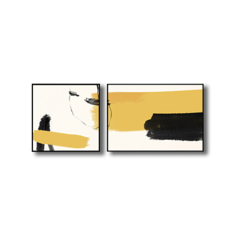 Brush Stroke Wall Decor Contemporary Art Canvas Multi-Piece Painting in Soft Color Clearhalo 'Arts' 'Canvas Art' 1761704