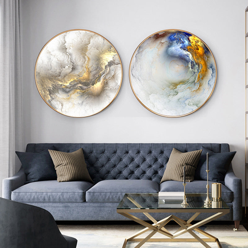 Abstract Canvas Art Print for Dining Room in Light Color, Multiple Sizes Available Clearhalo 'Art Gallery' 'Canvas Art' 'Contemporary Art Gallery' 'Modern' Arts' 1761735