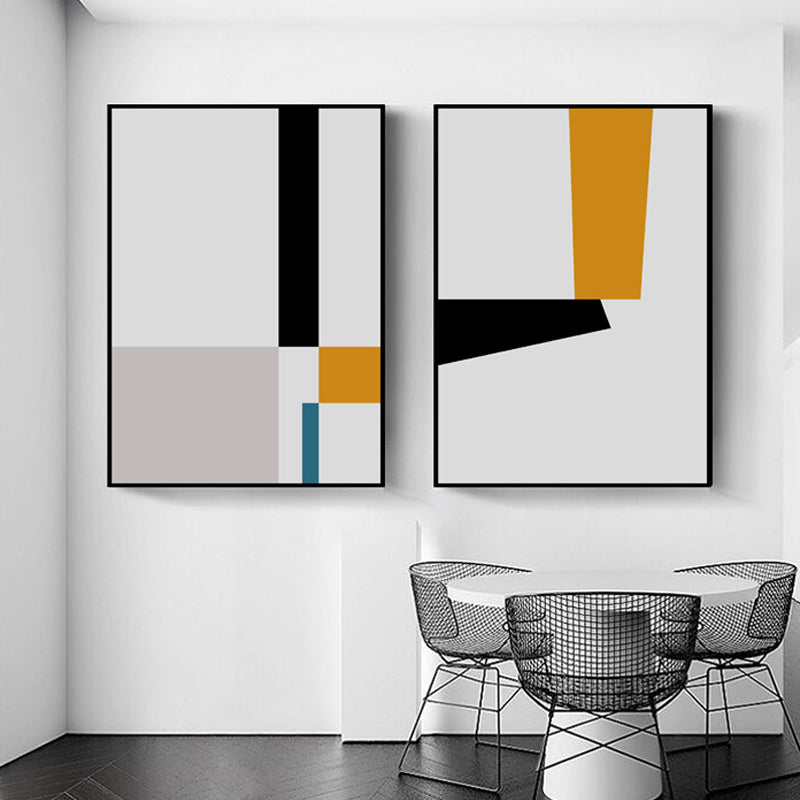 Illustration Geometric Art Print Textured Minimalism Living Room Canvas in Light Color Clearhalo 'Art Gallery' 'Canvas Art' 'Contemporary Art Gallery' 'Modern' Arts' 1761780